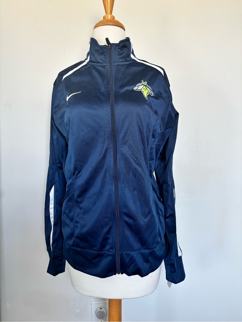 Nike Columbia Firefkies MILB Track Jacket Womens L Navy N98 Baseball Team Issued